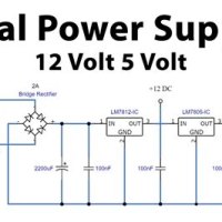 12v And 5v Dual Power Supply Circuit