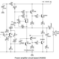 3055 Transistor Audio Amplifier Circuit Diagram
