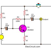 Condenser Mic Preamp Circuit Diagram