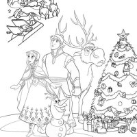 Free Printable Disney Frozen Christmas Coloring Pages