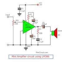 How To Make An Lm386 Audio Amplifier Circuit Diagram