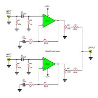 Microphone Preamplifier Circuit Diagram