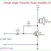 Simple Audio Amplifier Circuit Diagram Using Transistor
