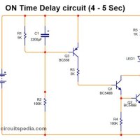 Simple On Delay Timer Circuit Diagram