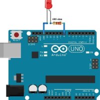 What Is Flashing Led Circuit In Arduino Uno